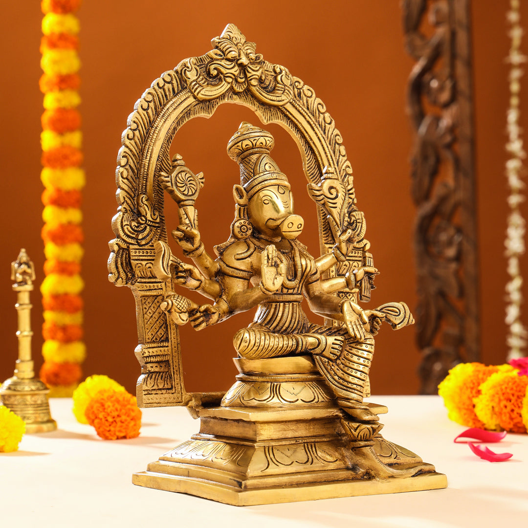 Brass Superfine Varahi Devi Idol (13 Inch)