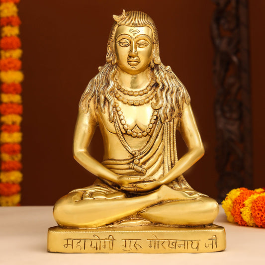 Brass Saint Gorakhnath Statue (11.5 Inch)