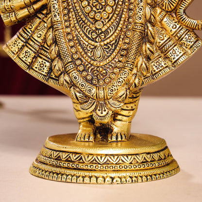 Brass Lord Shri Nath Ji Idol (13 Inch)