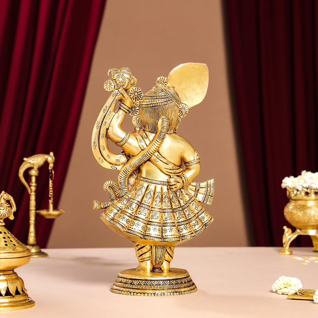 Brass Lord Shri Nath Ji Idol (13 Inch)