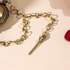 Brass Chuna Dani With Long Chain And Stick (2.5 Inch)