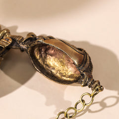 Brass Chuna Dani With Long Chain And Stick (2.5 Inch)