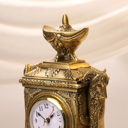 Brass Vintage Table Clock/Watch (10.5 Inch)