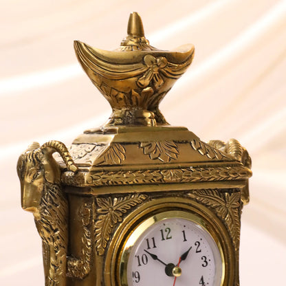 Brass Vintage Table Clock/Watch (10.5 Inch)