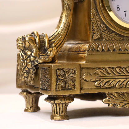Brass Vintage Table Clock/Watch (10.5 Inch)