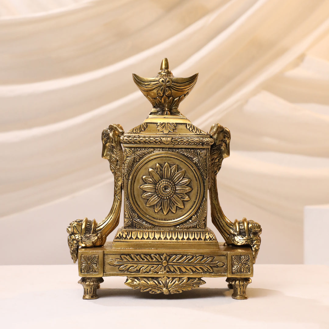 Brass Vintage Table Clock/Watch (10.5 Inch)