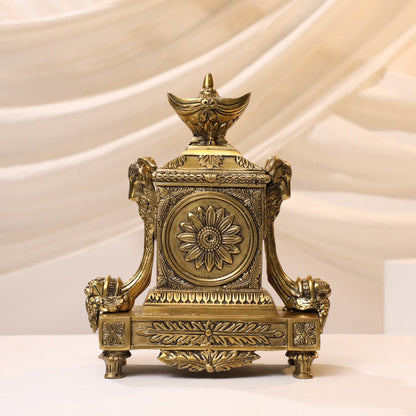 Brass Vintage Table Clock/Watch (10.5 Inch)