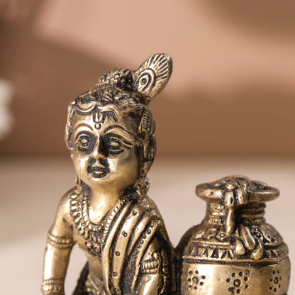 Brass Laddu Gopal Idol