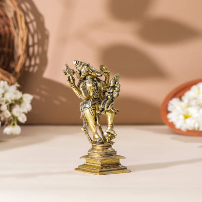 Brass Standing Varaha Lakshmi Idol (5.5 Inch)