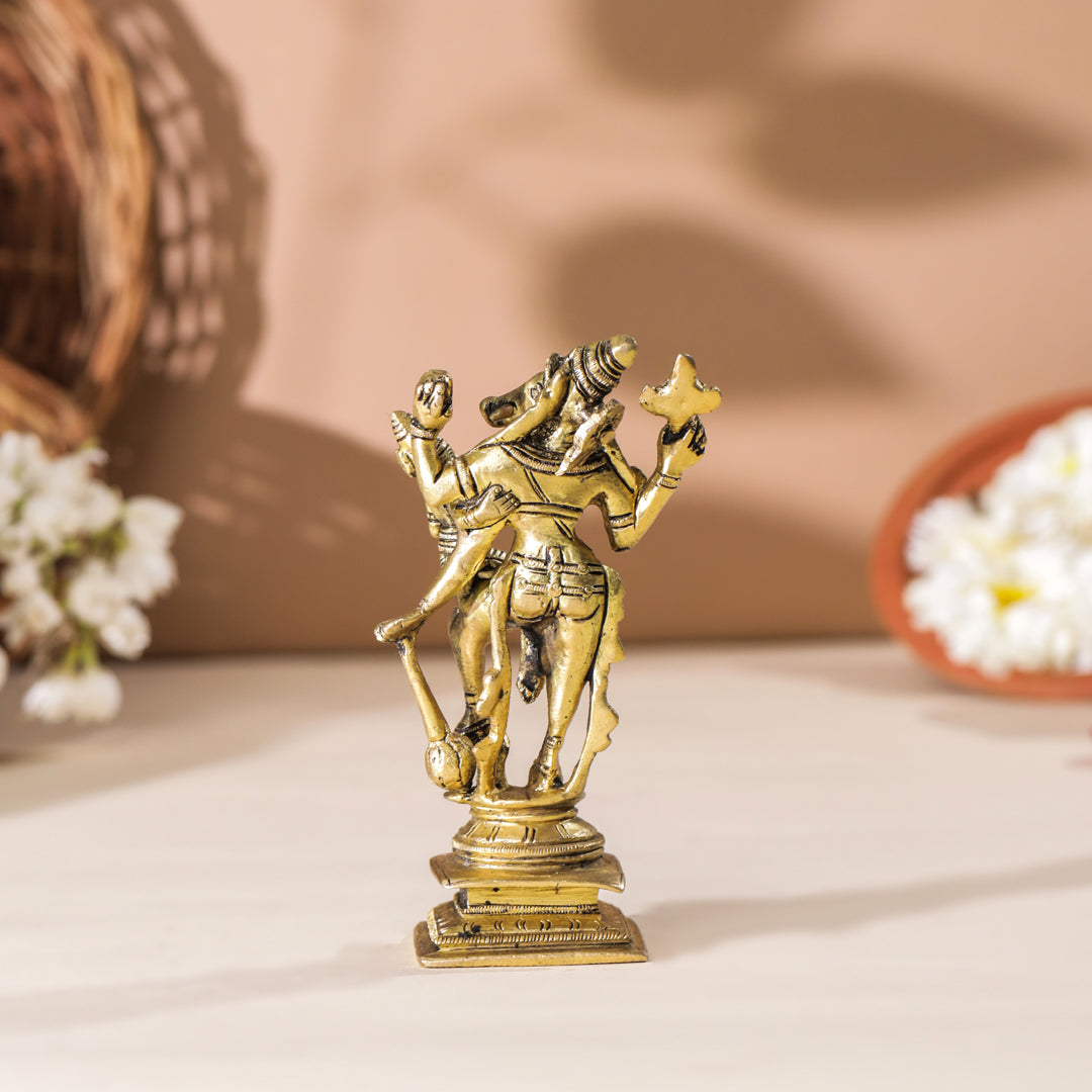Brass Standing Varaha Lakshmi Idol (5.5 Inch)