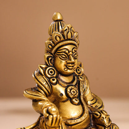 Brass Superfine Kuber Idol (4 Inch)