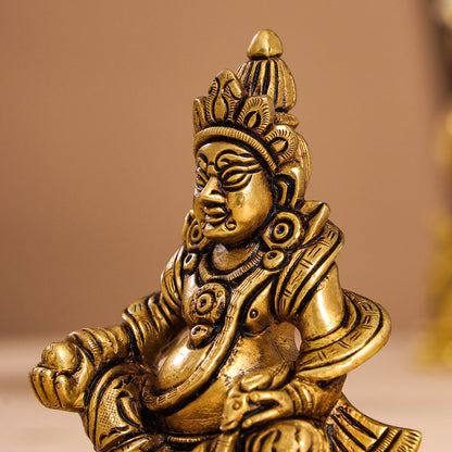 Brass Superfine Kuber Idol (4 Inch)