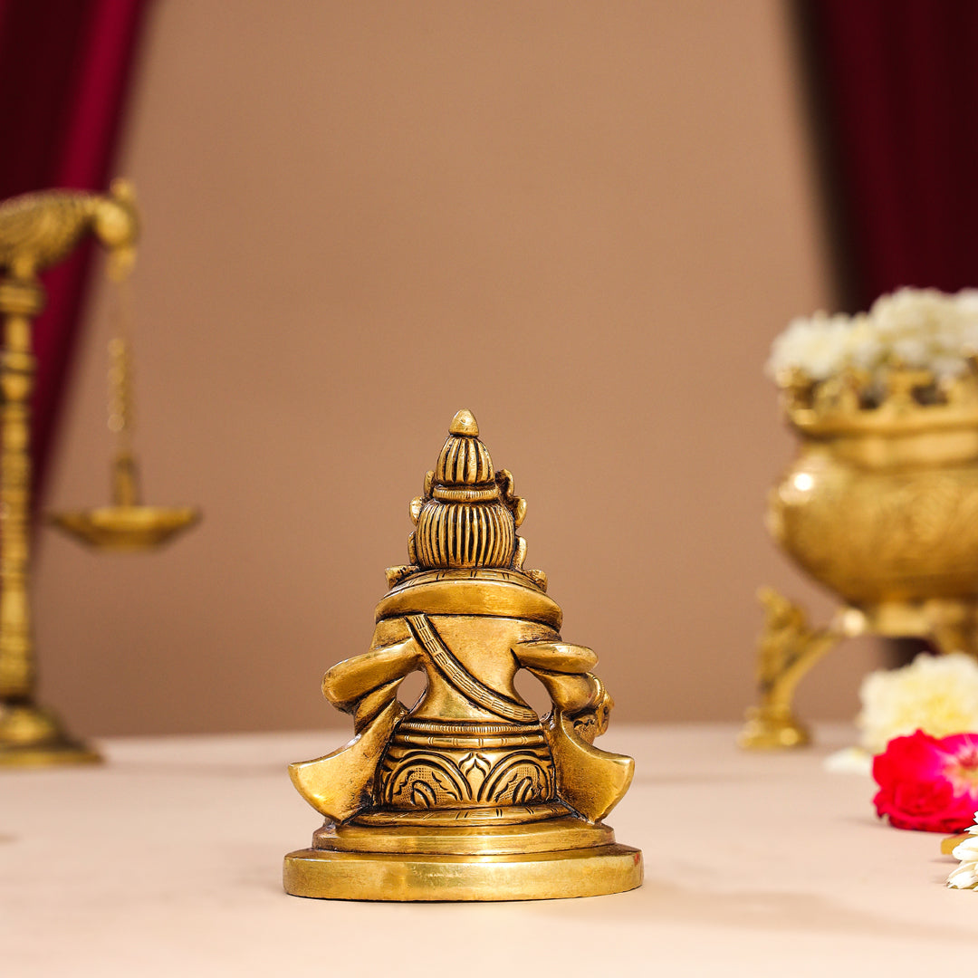 Brass Superfine Kuber Idol (4 Inch)