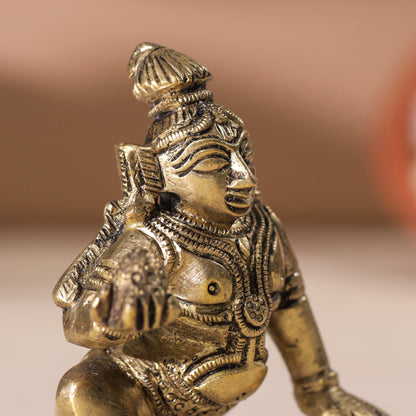 Brass Laddu Gopal Idol (3 Inch)