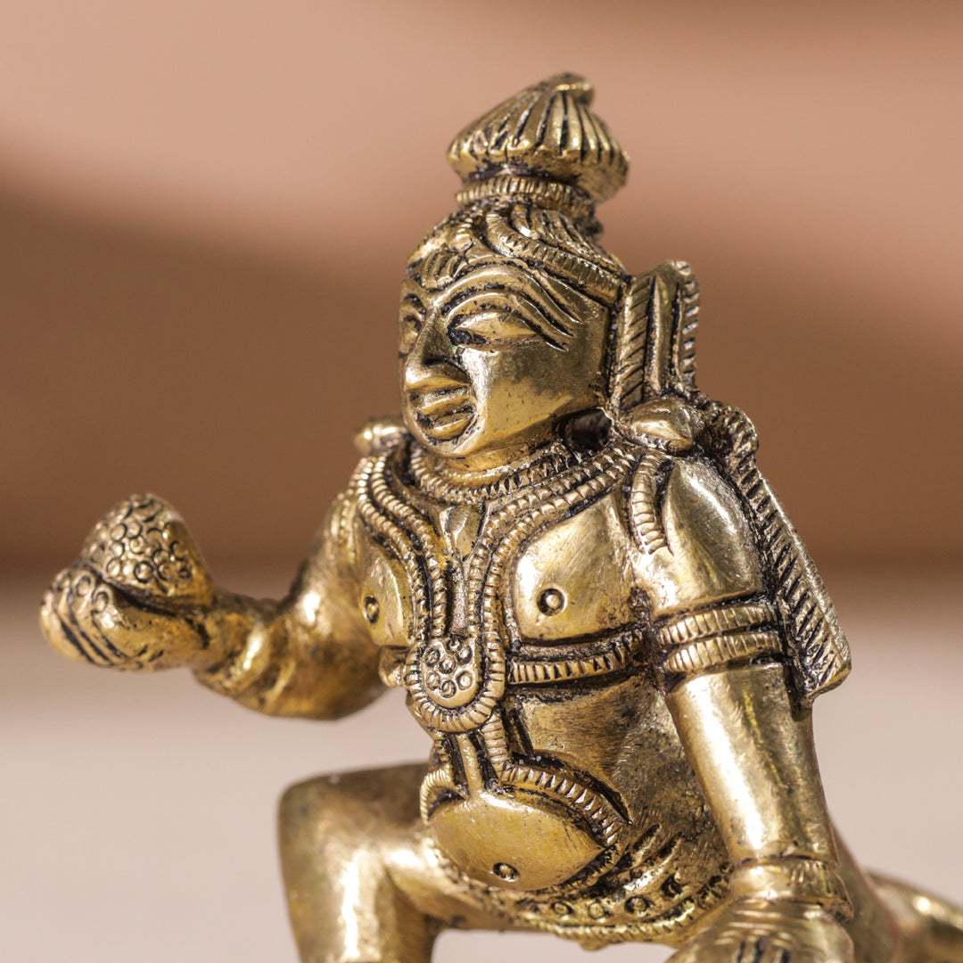 Brass Laddu Gopal Idol (3 Inch)