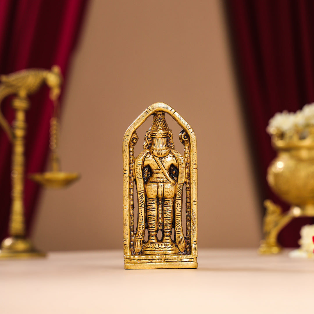 Brass Superfine Tirupati Balaji/Venkateshwar Idol (4 Inch)