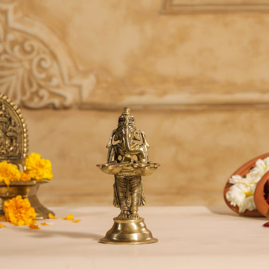 Brass Pooja Aarti Diya