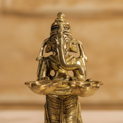 Brass Pooja Aarti Diya