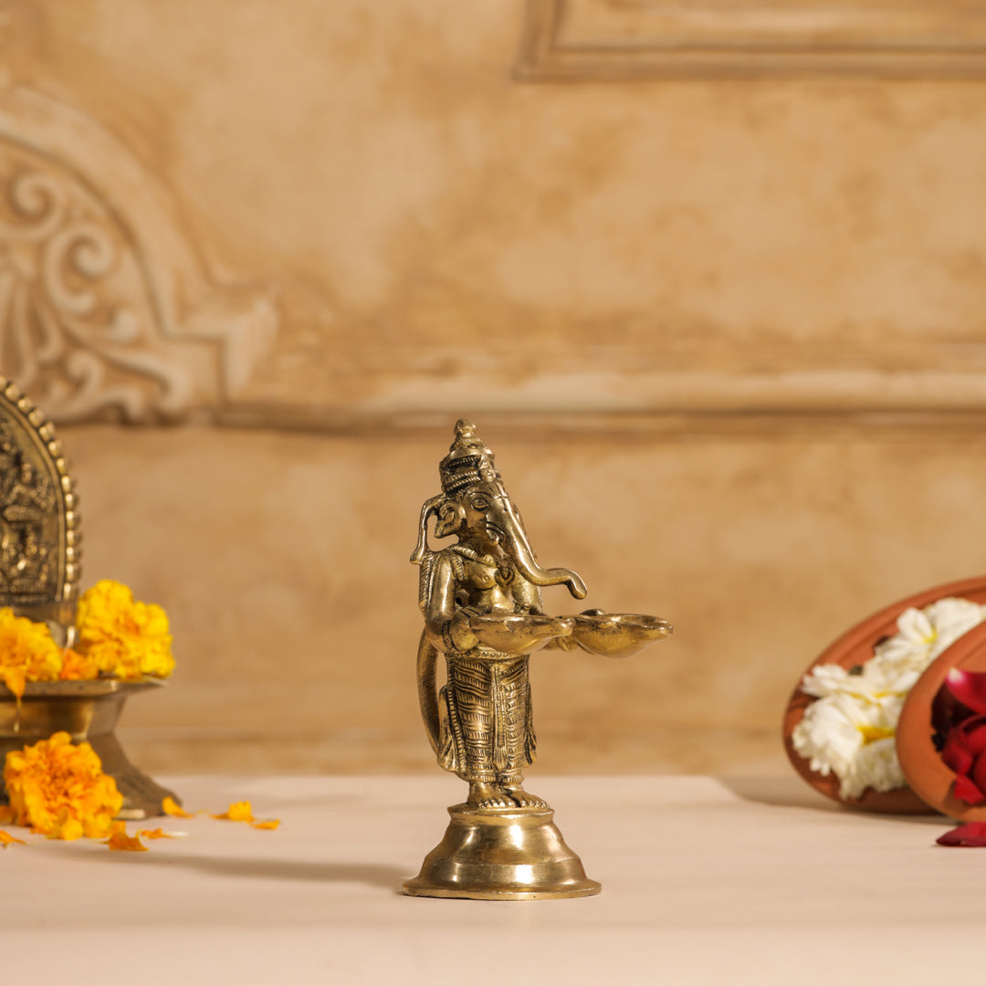 Brass Pooja Aarti Diya