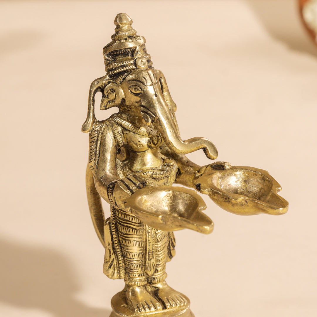 Brass Pooja Aarti Diya