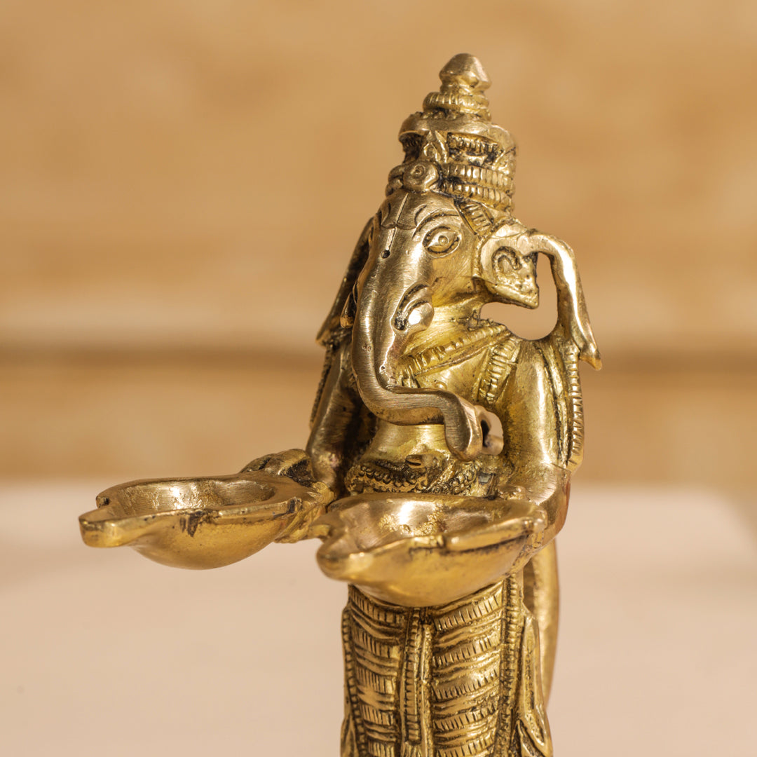 Brass Pooja Aarti Diya
