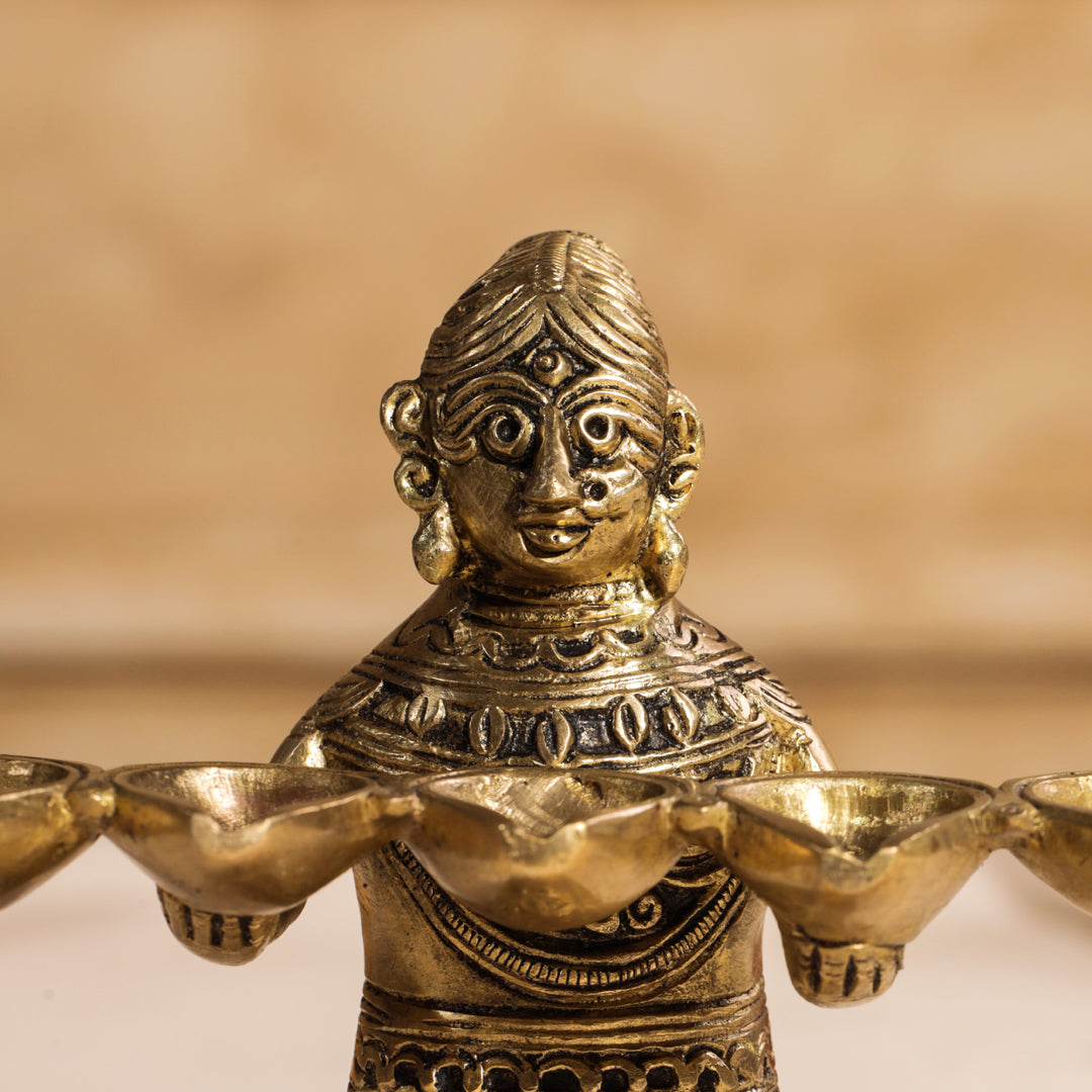 Brass Pooja Aarti Diya