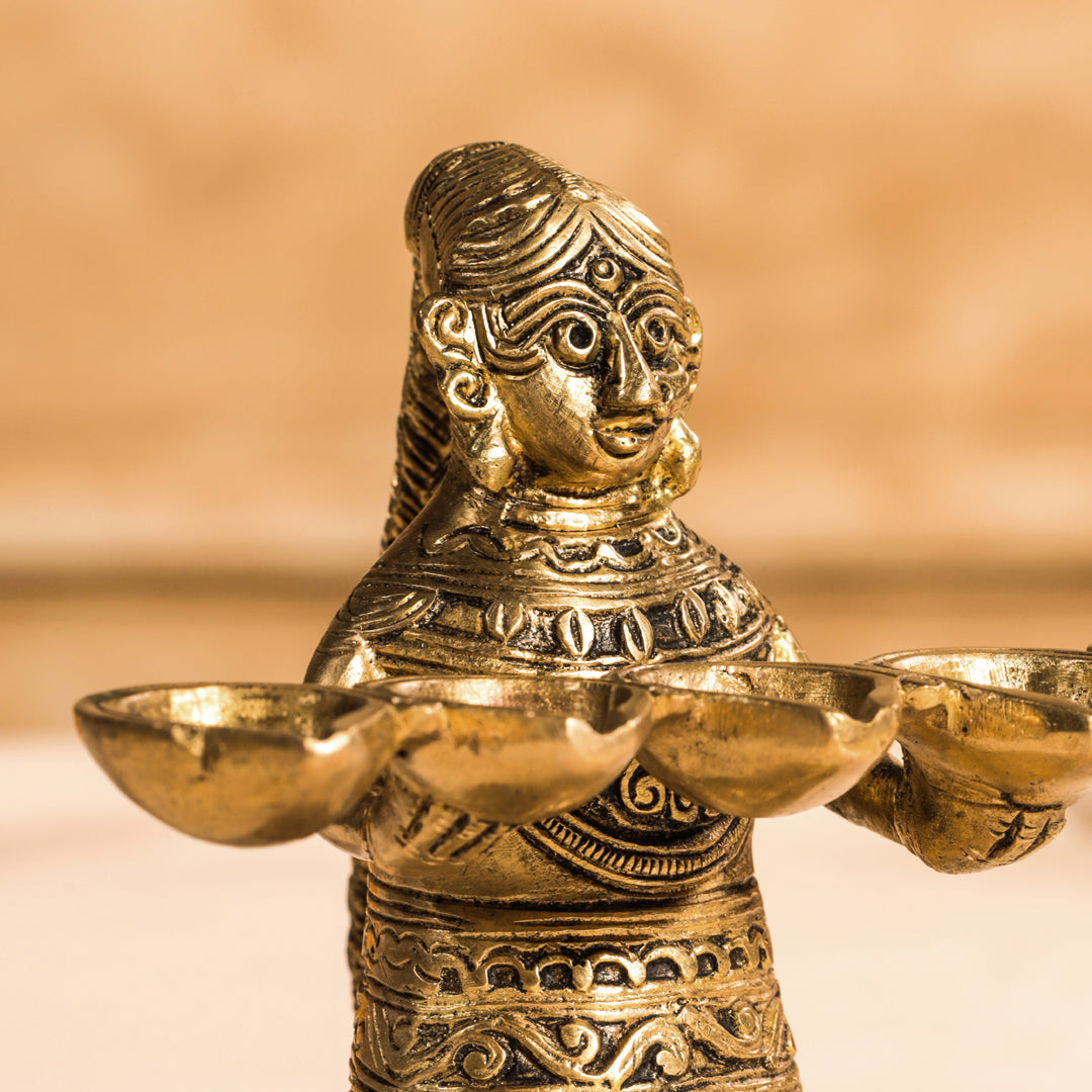 Brass Pooja Aarti Diya