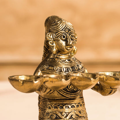 Brass Pooja Aarti Diya