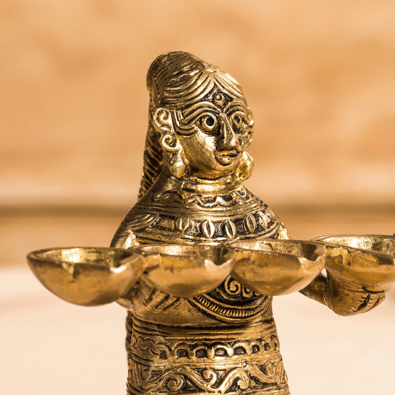 Brass Pooja Aarti Diya