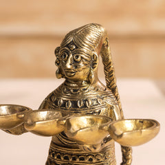Brass Pooja Aarti Diya