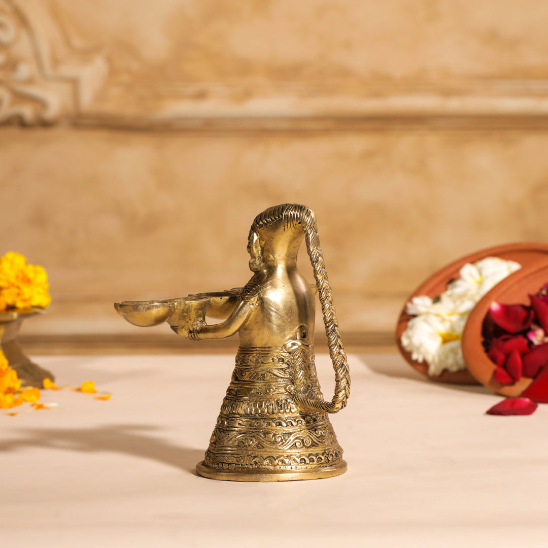 Brass Pooja Aarti Diya