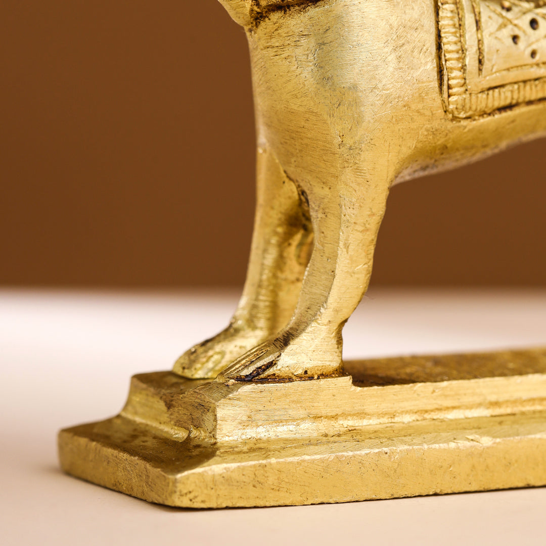 Brass Dog Figurine (3 Inch)