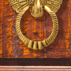 Brass Peacock Door Knocker (8 Inch)