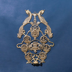 Brass Ashtalakshmi Wall Hanging Diya (19 Inch)