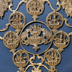 Brass Ashtalakshmi Wall Hanging Diya (19 Inch)