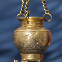 Divine Brass Nandi Gangajali Sacred Vessel of Devotion & Purity (9-Inch)