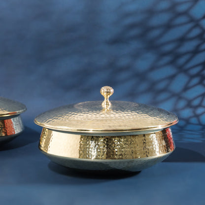 Brass Handi/Lagan With Lid