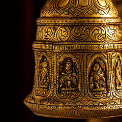 Brass Dashavatara /Vishnu Wall Hanging Bell (45 Inch)