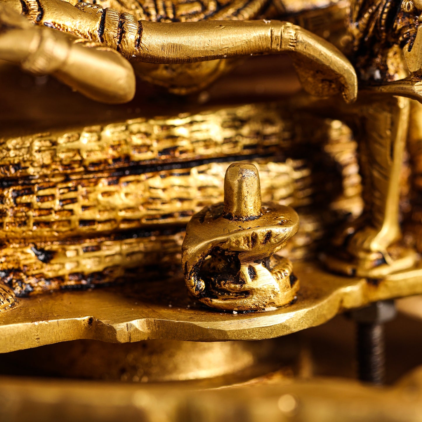 Brass Superfine Dashavatara / Vishnu Avatar Wall Hanging Lamp (46.5 Inch)