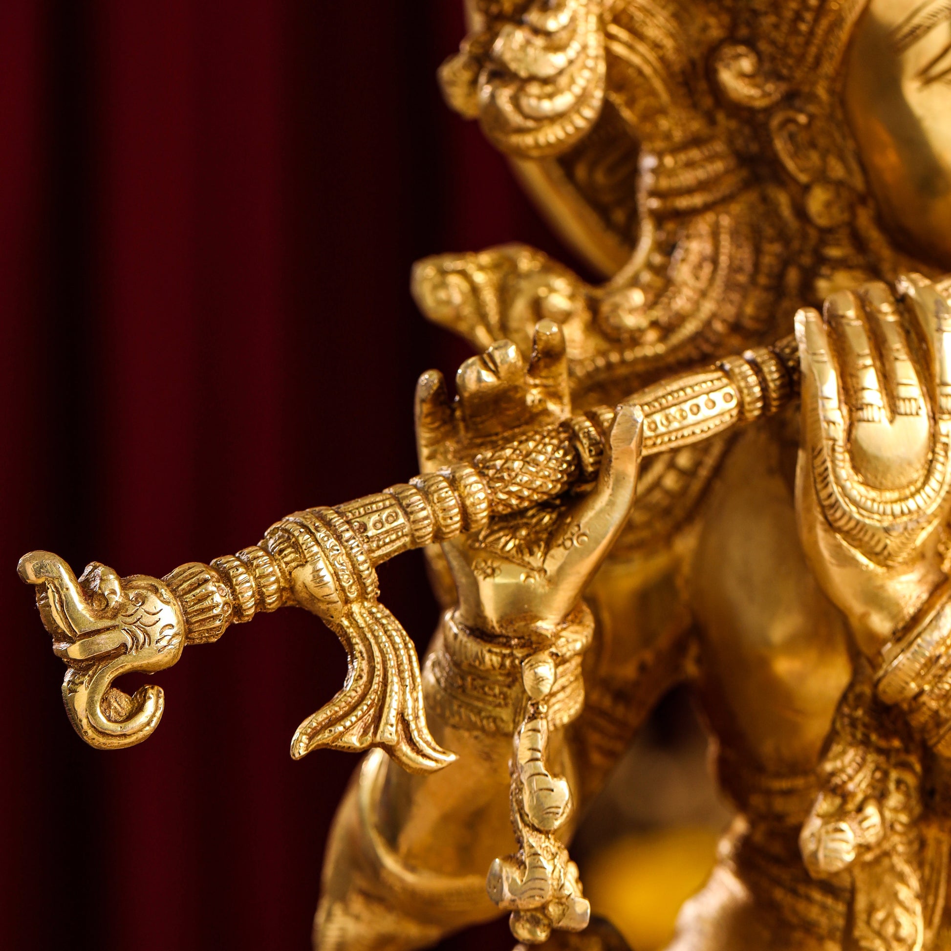 Brass Lord Krishna Idol (30 Inch)