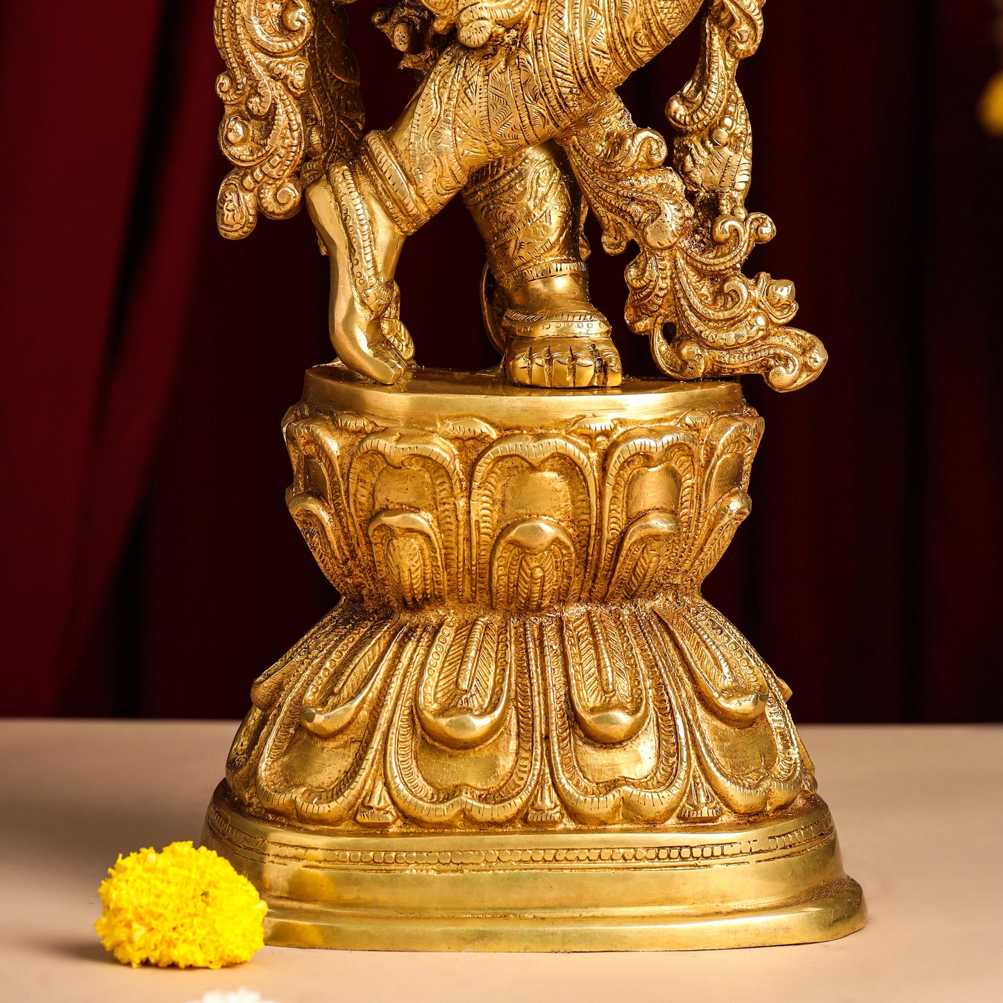 Brass Lord Krishna Idol (30 Inch)