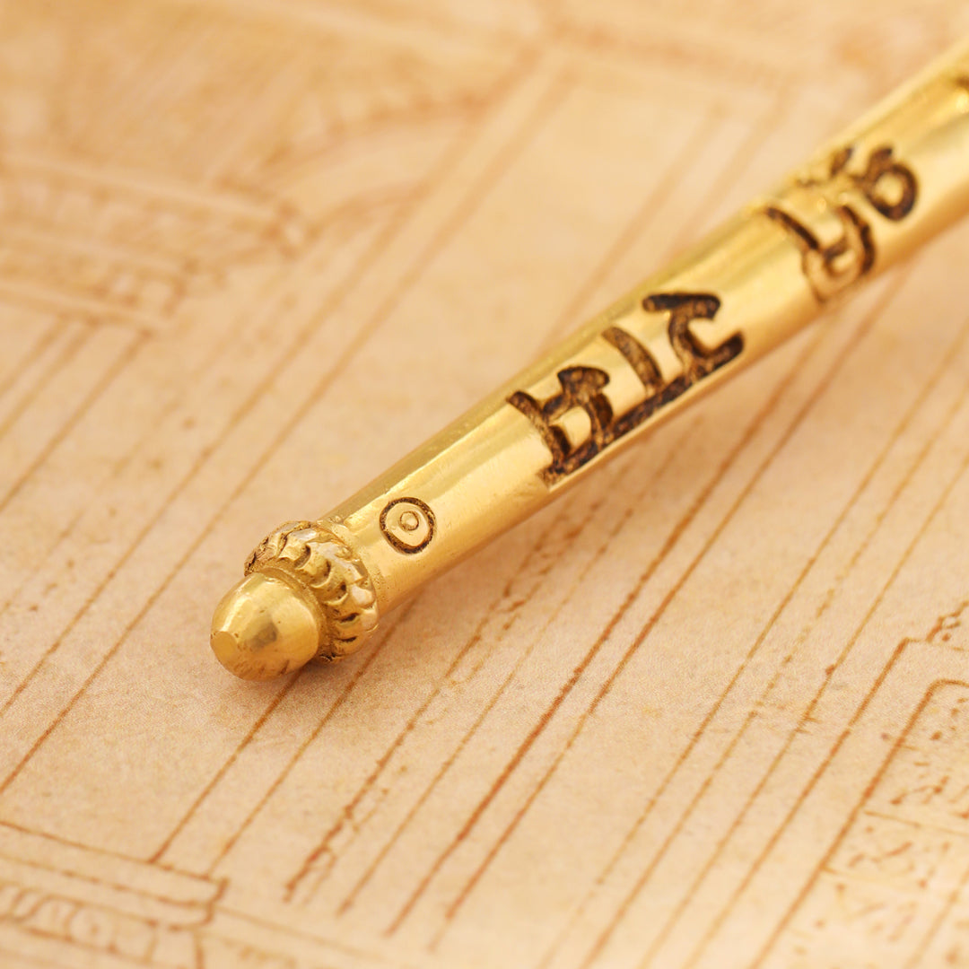 Brass Handcrafted Hanuman Mace/Gada – Strength & Devotion (3 Sizes)