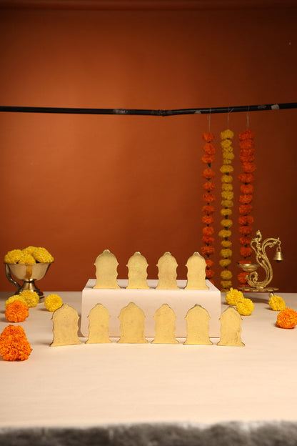 Brass Dashavatara /Vishnu Avatars Statue Set (3 Inch)