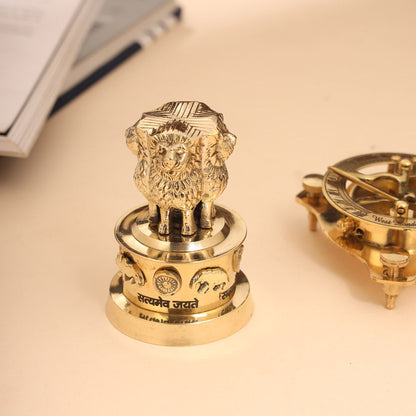 Brass Sundial Compass & Ashok Stambh Corporate Gift Hamper