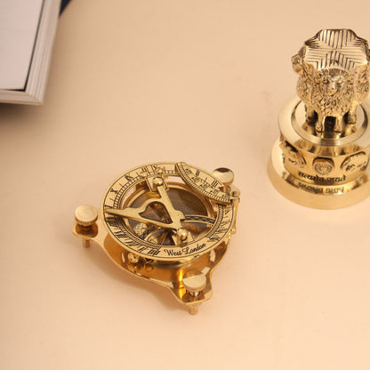 Brass Sundial Compass & Ashok Stambh Corporate Gift Hamper
