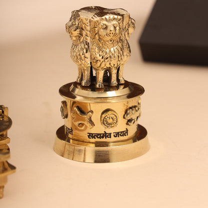 Brass Sundial Compass & Ashok Stambh Corporate Gift Hamper