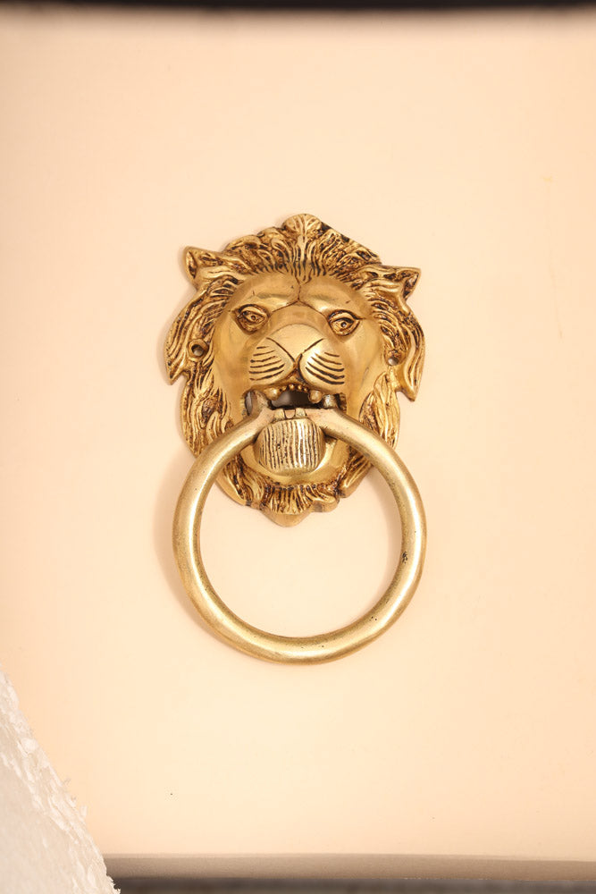 Brass Lion Door Knocker