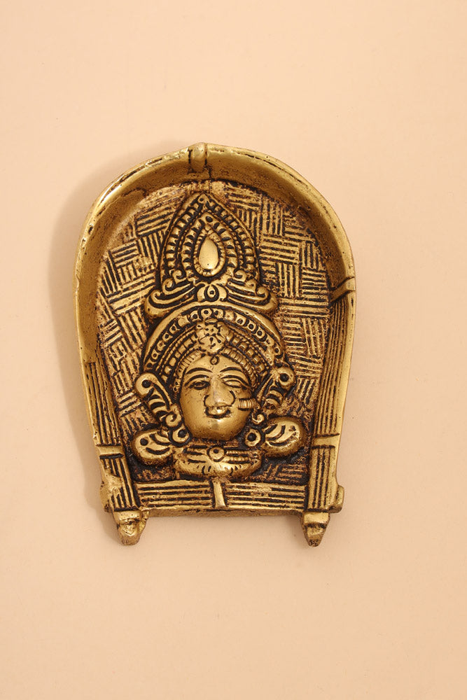 Brass Durga face & Swastik bell Festive Gift Hamper