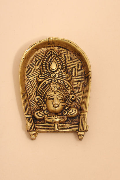 Brass Durga face & Swastik bell Festive Gift Hamper