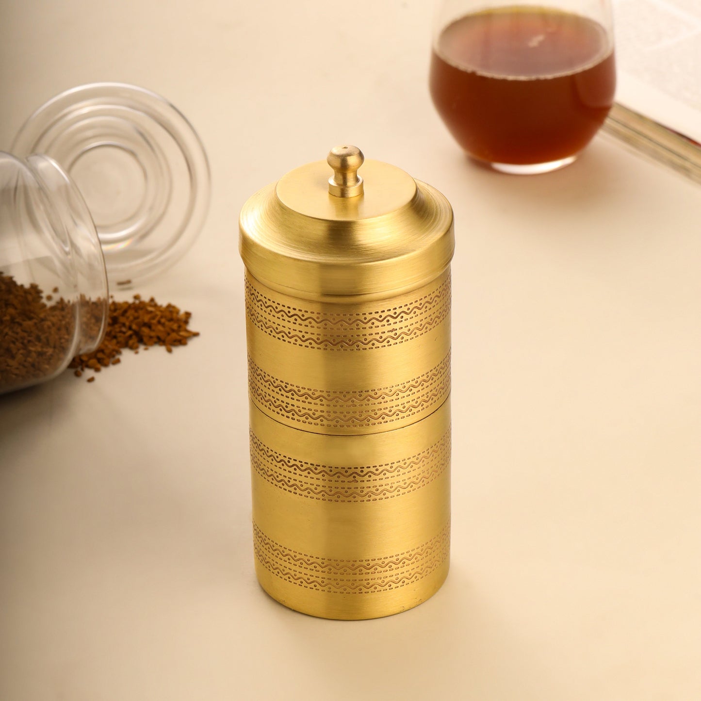 Brass Coffee Filter Machine (6.2 Inch)
